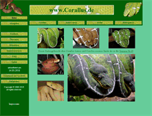 Tablet Screenshot of corallus.de